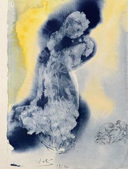 Highly Collectible and Rare Salvador Dali Original Llithograph from the 'Biblia Sacra' Suite