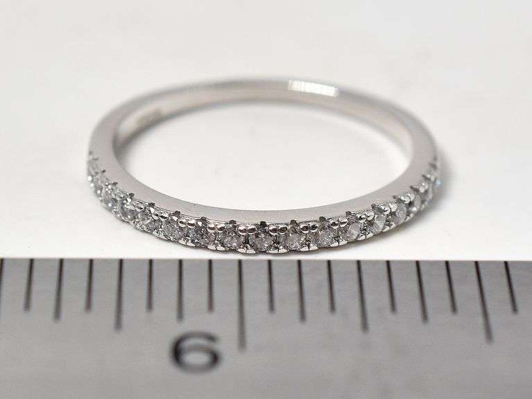 CZ Gemstone Ring in Sterling Silver