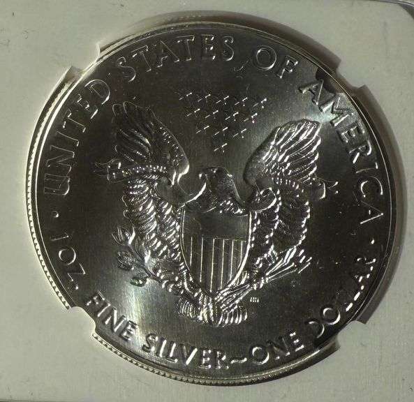 Mercanti Signed 2016 NGC MS 70 Silver Eagle First Day of Issue.