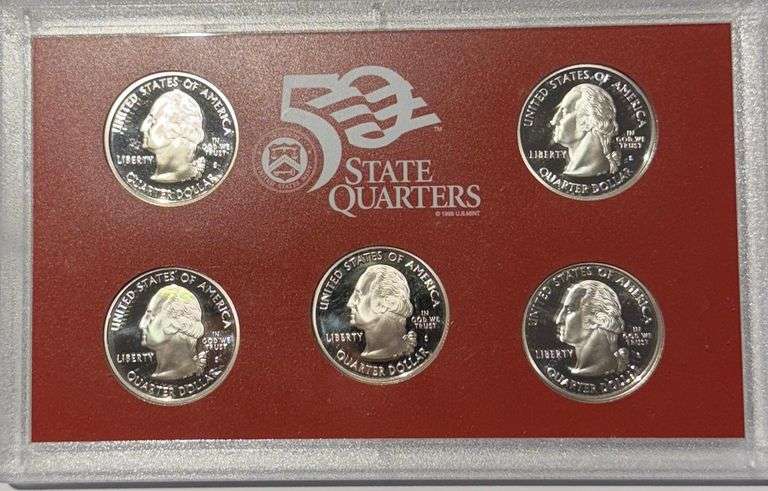 Tougher 2007 US Silver Quarters Proof Set.