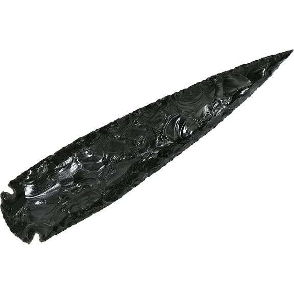 Large Black Obsidian Arrowheads