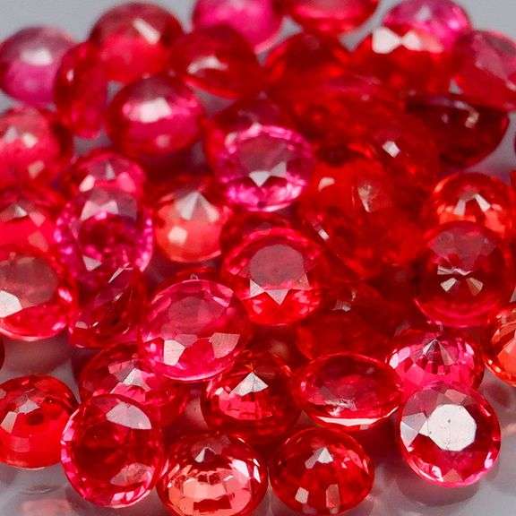 Vibrant 1.93ct set of JEDI RED Songean Sapphires!