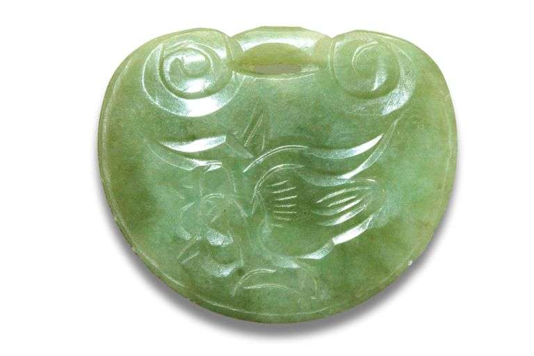 Quin Dynasty Antique Life Lock Jade Pendant