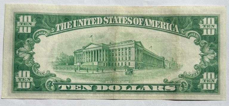 Choice AU $10 Cleveland 1934 FRN