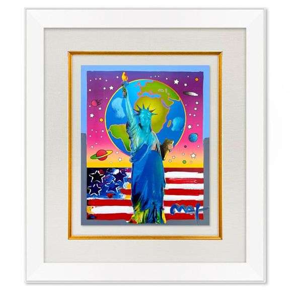 Liberty, Earth and Flag by Peter Max