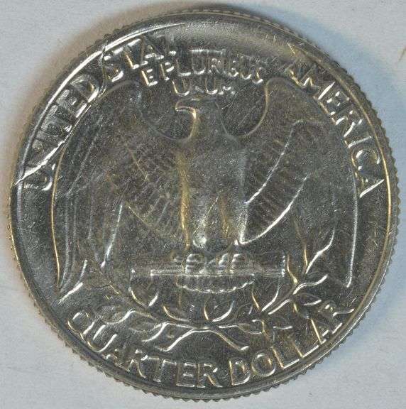 Gem BU Massive Obverse Cud over date of 'P' Mint Washington Quarter Error