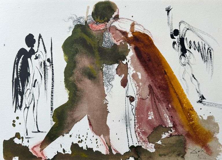 Highly Collectible and Rare Salvador Dali Original Llithograph from the 'Biblia Sacra' Suite