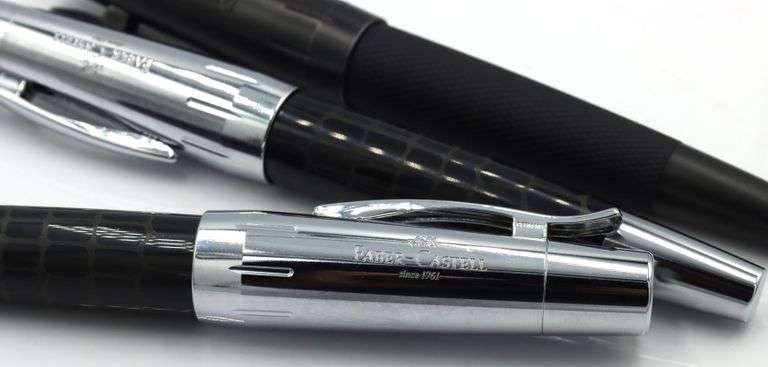 Set of 3 Faber Castell pens 2 ball point and 1 fountian