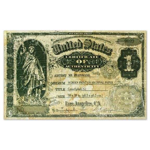 Camo Splash G by Mr Brainwash