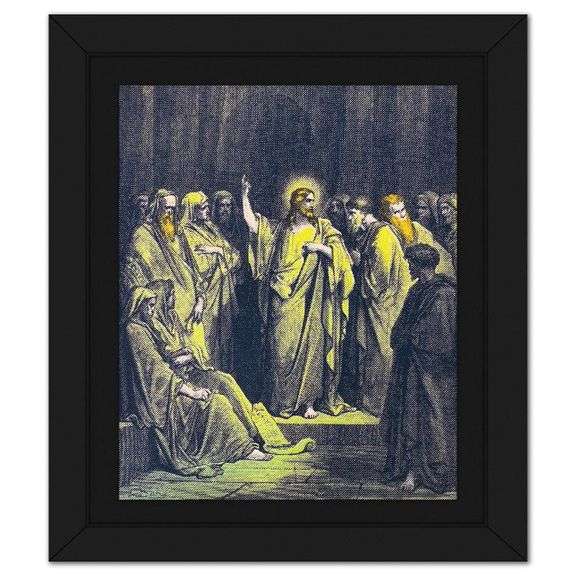 Jesus in the Temple by Steve Kaufman (1960-2010)