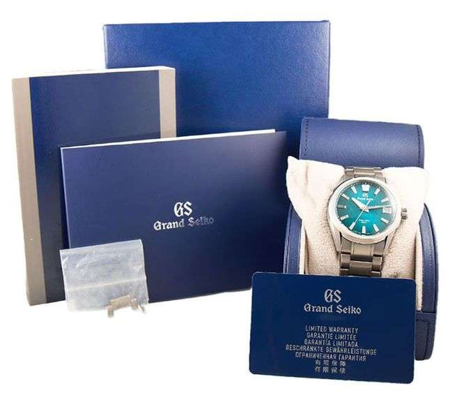 Grand Seiko Evolution 9 SLGA025G, 40mm, Atera Blue Dial, Titanium Men’s Watch