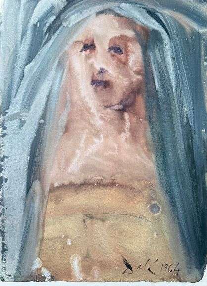 Highly Collectible and Rare Salvador Dali Original Lithograph from the 'Biblia Sacra' Suite