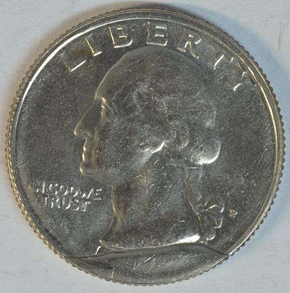 Gem BU Massive Obverse Cud over date of 'P' Mint Washington Quarter Error