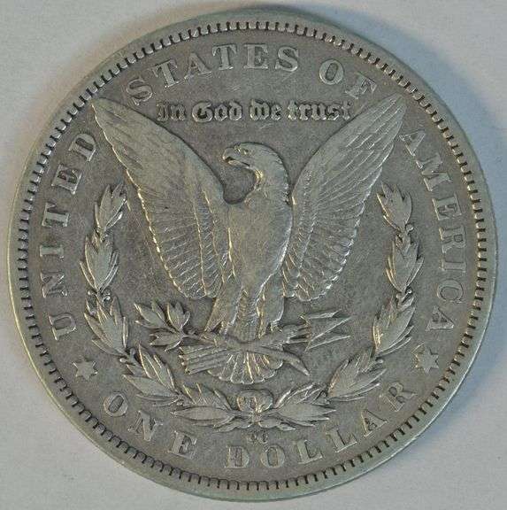Key date 1890-CC Morgan Silver Dollar in nice condition.