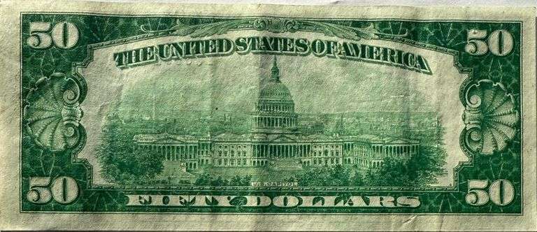 $50 1928 Numerical  Cleveland Fed Reserve Note.