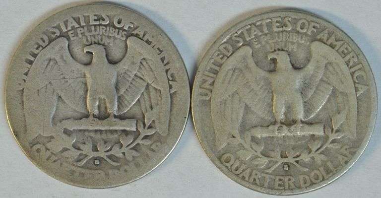 Key dates 1932-D & 1932-S Washington Quarters