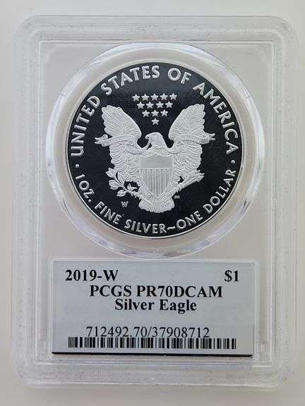 2019 W ASE, PCGS PR70DCAM "John Mercanti Signature"