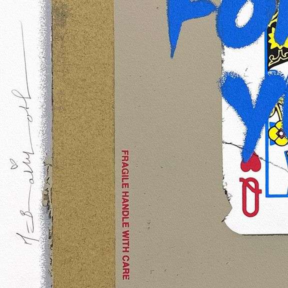 Queen of Love - Blue by Mr Brainwash