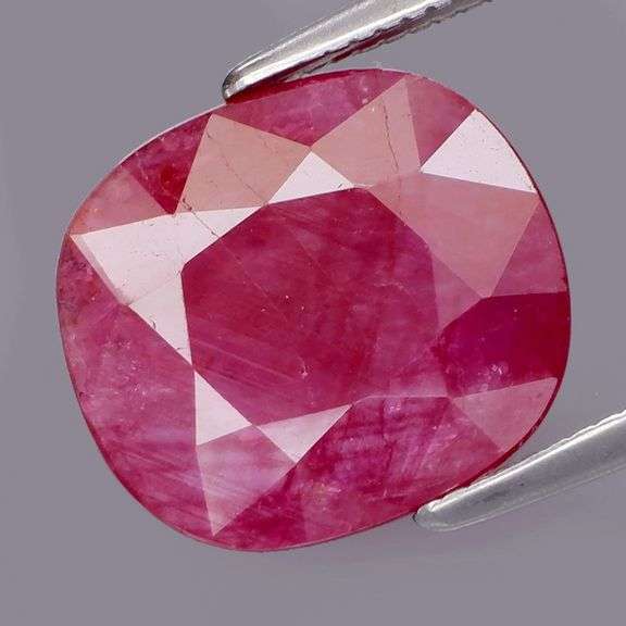 Pendant cut! Solid color! 3.06ct REAL Winza Ruby! Untreated!