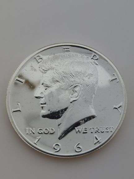1964 Accented Hair Proof Kennedy Half Dollar, Imperfect