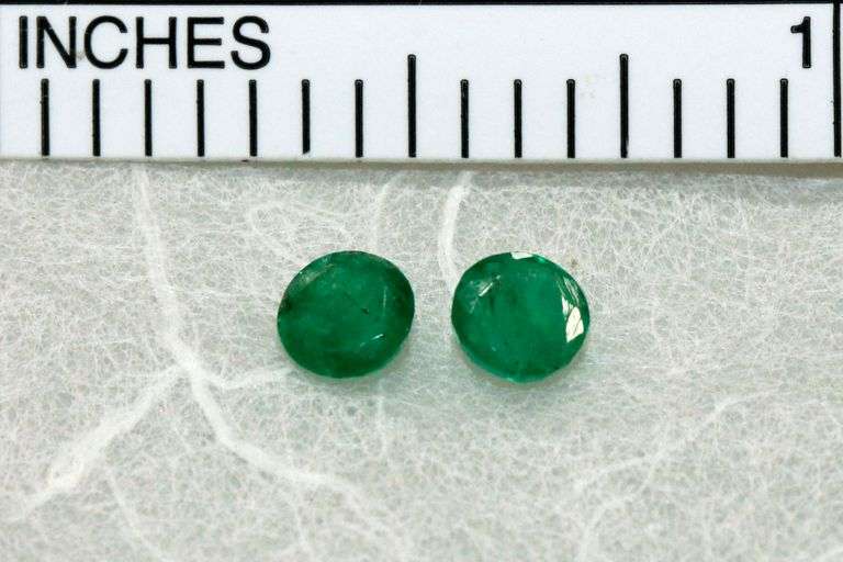 Bright Natural Emerald Pair
