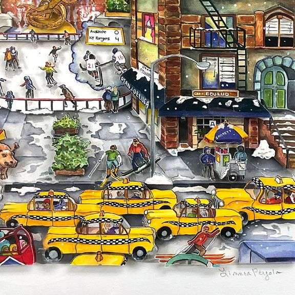 Light Snowfall in NY by Linnea Pergola