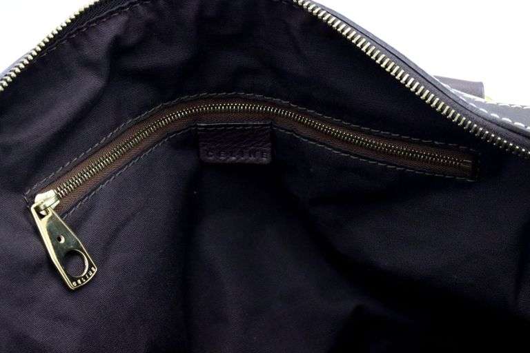 Celine gold and brown durable handle bag