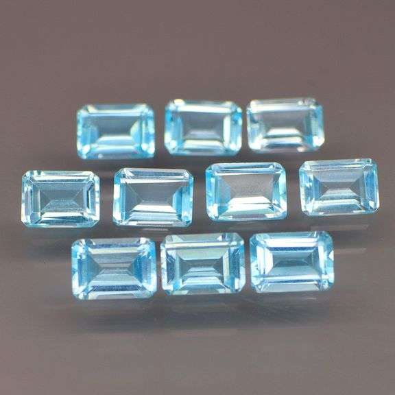 High fire 13.04ct Swiss blue Topaz set