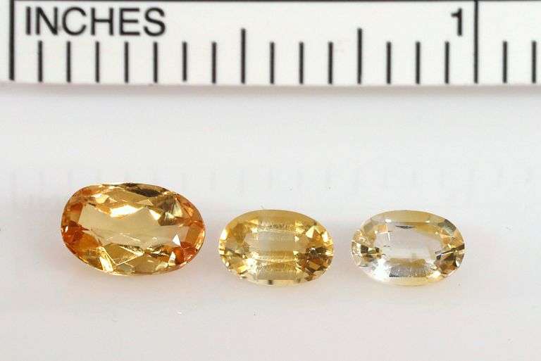 Rare Natural Precious Topaz - Lot of 3