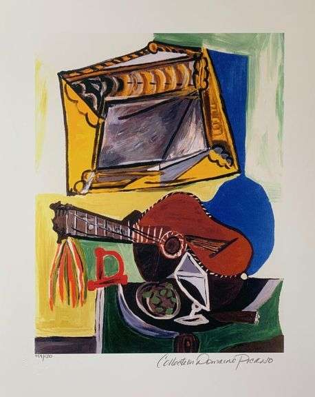 Highly Collectible Limited Edition Pablo Picasso, Still Life With Guitar