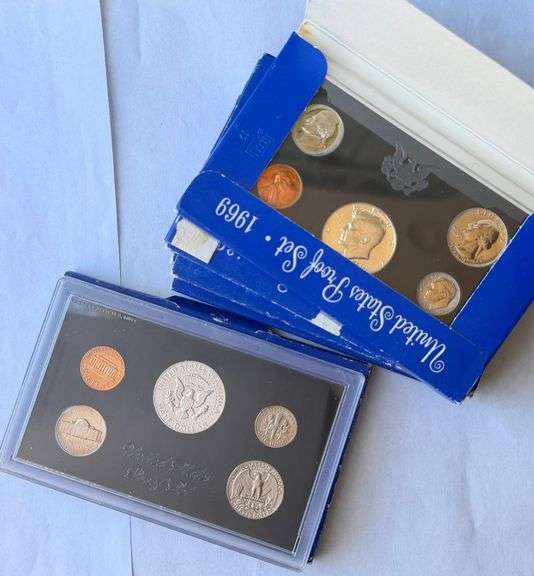 5 1969 Proof Sets