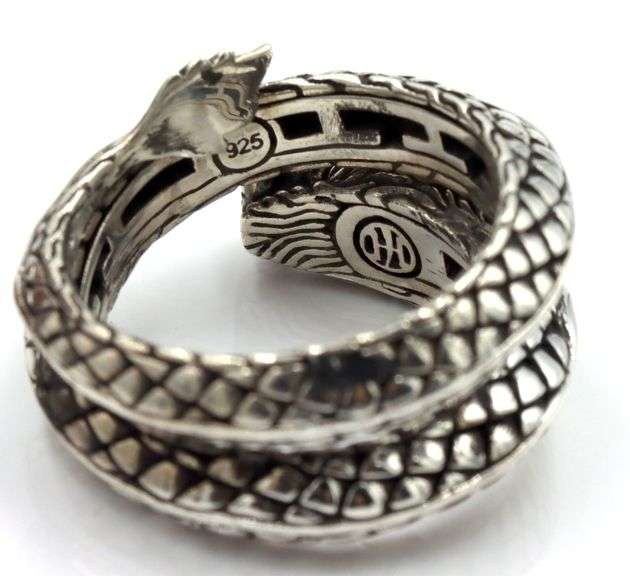 925 Sterling silver John Hardy Naga ring