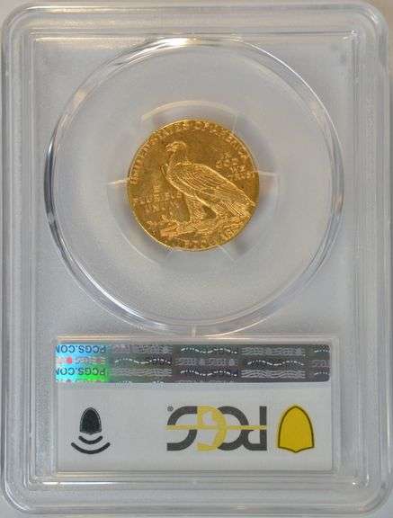 Very Choice BU 1909-D $5 Indian Gold Piece. PCGS MS63