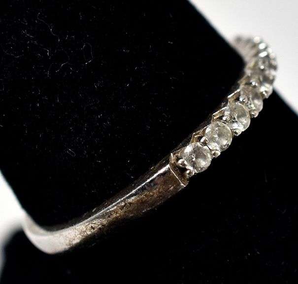 CZ Gemstone Ring in Sterling Silver