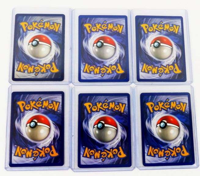6 Pokémon 1999 1st Edition Trade Cards