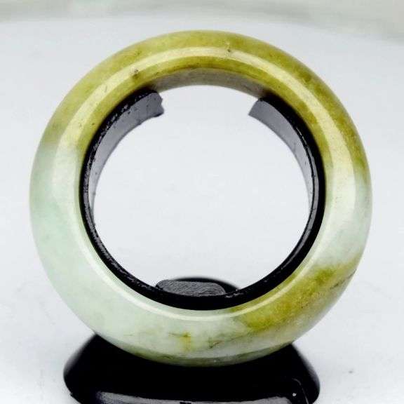 All natural size 7.25 Burmese Jade Ring! 23.97 carats!