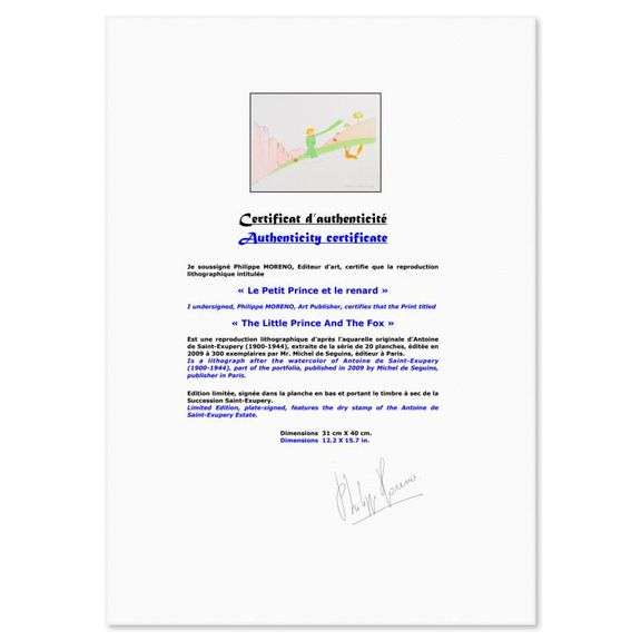 The Little Prince And The Fox by Antoine de Saint-Exupery (1900-1944)