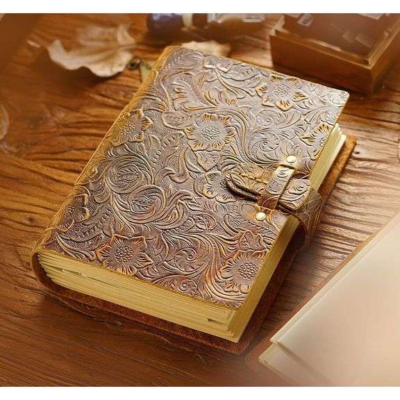 Genuine Embossed Leather Journal
