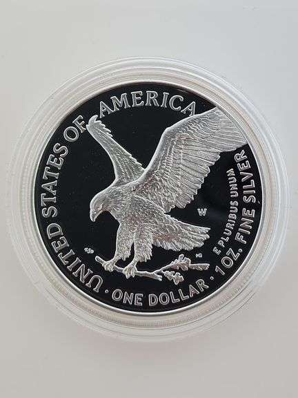 2025 W Laser Engraved Privy Silver Eagle, OGP