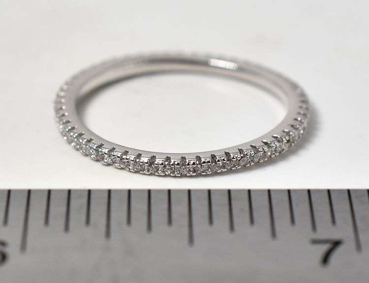 CZ Gemstone Stackable Ring in Sterling Silver