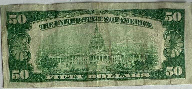 $50 1928 Numerical Series Cleveland Gold Payable FRN