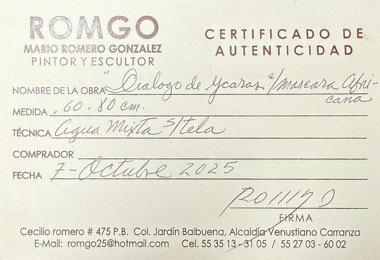 Spectacular Large Size Original Painting by Mexican Contemporary Master ROMGO