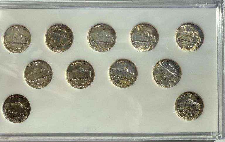1942-1945 BU Silver War Nickel Set