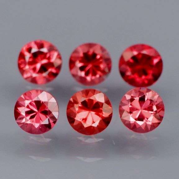 Real! Rare! Really rare! 4.21ct Padparadscha Garnet set!