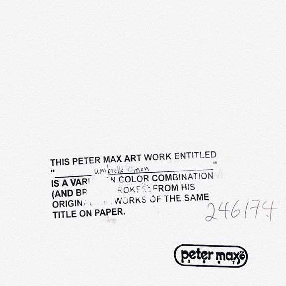 Umbrella Man on Blends by Peter Max