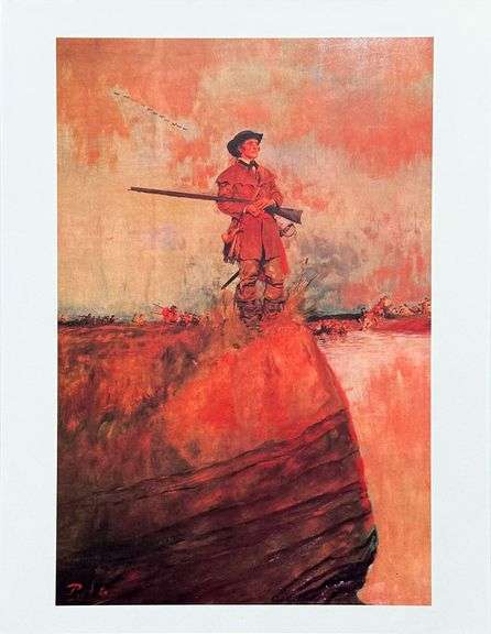 Rare Howard Payle, George Rogers Clark on His Way to Alaska