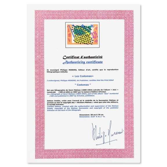 Les Codomas by Henri Matisse (1869-1954)