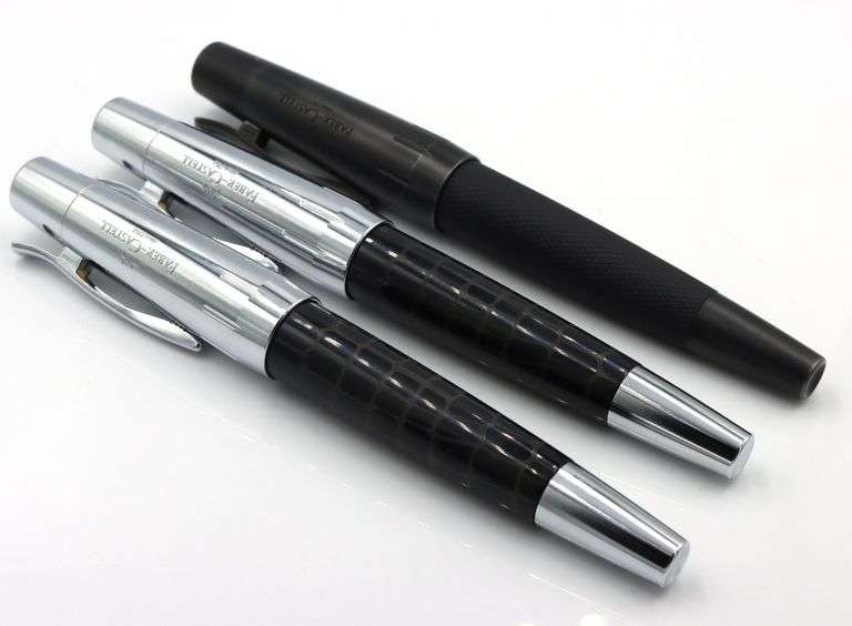 Set of 3 Faber Castell pens 2 ball point and 1 fountian