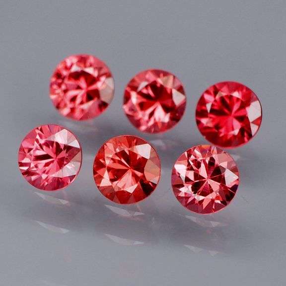 Real! Rare! Really rare! 4.21ct Padparadscha Garnet set!