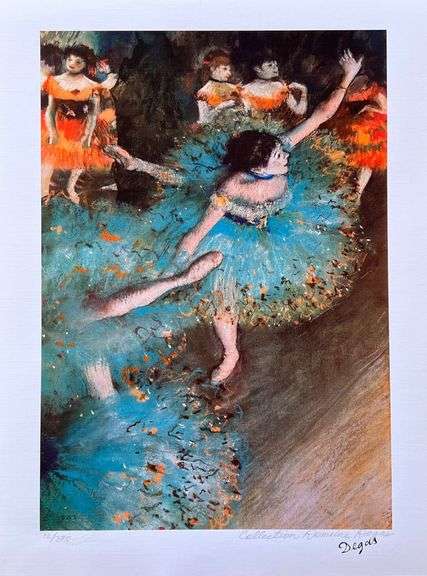 Edgar Degas, Green Dancers, Pencil Signed by The Estate